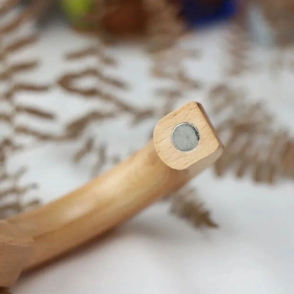 Curtain Tieback Magnetic Clip Decorative Wood Boho Scandinavian Nordic Simple ..